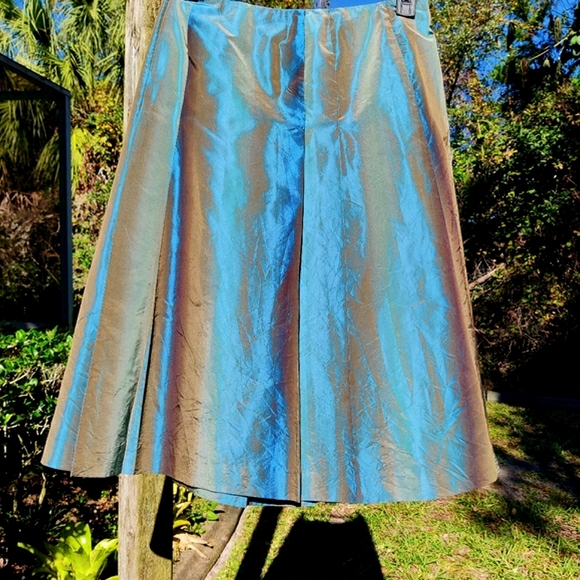 Talbot's Dresses & Skirts - Talbot's silk iridescent pleated  skirt